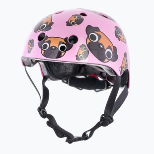Hornit Pug pink/brown children's bike helmet