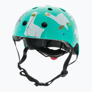 Hornit Llama turquoise/white children's bike helmet