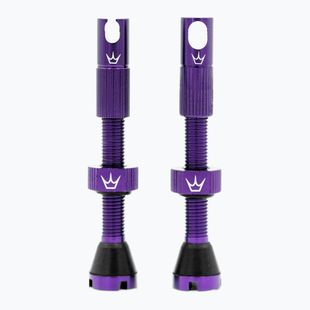 Peaty's X Chris King MK2 Presta Tubeless Valves Set 42 mm violet