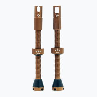 Peaty's X Chris King MK2 Tubeless Valves 60 mm bourbon presta valve set