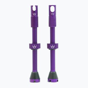 Peaty's X Chris King MK2 Presta Tubeless Valves Set 60 mm violet