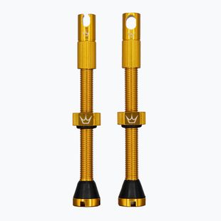 Peaty's X Chris King MK2 Presta Tubeless Valves Set 60 mm gold
