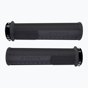 Peaty's Monarch Knurl Thin handlebar grips black