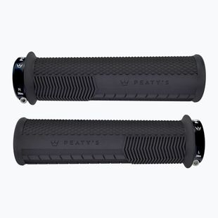 Peaty's Monarch Knurl Thick handlebar grips black