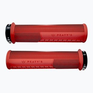 Peaty's Monarch Mushroom Thin red handlebar grips
