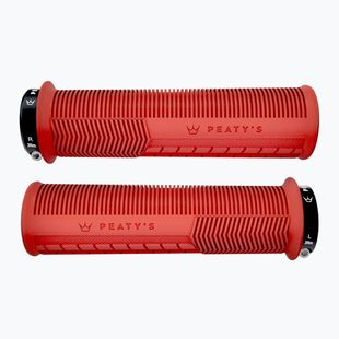 Peaty's Monarch Mushroom Thick red handlebar grips