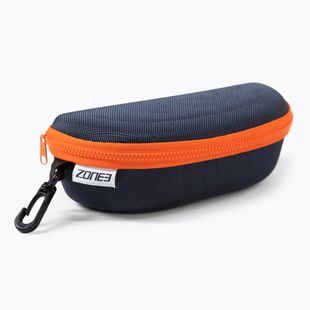ZONE3 Protective Swim Goggle Case navy/orange swimming goggle case