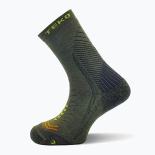 TEKO Ecohike Discovery Light Half Cushion 2.0 trekking socks forest