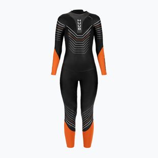 Women's triathlon wetsuit HUUB Araya 2:4 black-orange ARAYAW