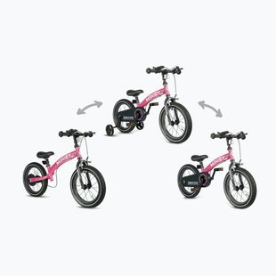 Children's bike Qplay Miniby 3in1 rose