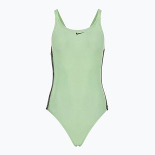 Women's one-piece swimsuit Nike Logo Tape Fastback vapor green