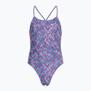 Nike Hydrastrong Lace Up Back university blue children's one-piece swimsuit