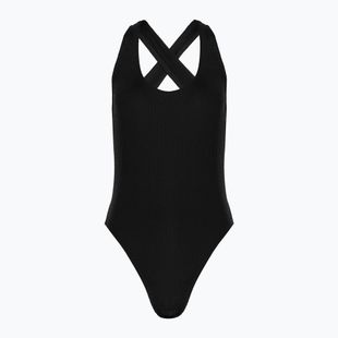 Nike Elevated Essential Pucker Crossback one-piece swimsuit black