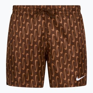 Men's Nike Swoosh Link 5" Volley swim shorts cacao wow