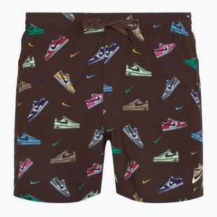 Men's Nike Multi Print 5" Volley swim shorts baroque brown