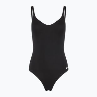 Women's one-piece swimsuit Nike Essential V-Neck black