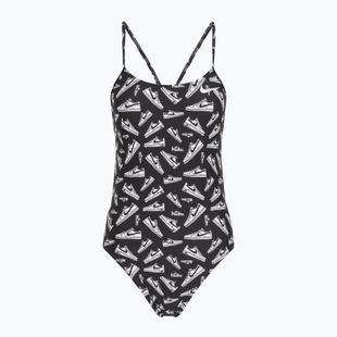 Women's one-piece swimsuit Nike Hydrastrong Cutout jet black
