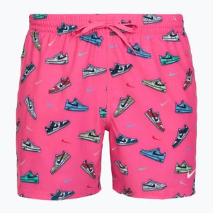Men's swim shorts Nike Multi Print 5" Volley pinksicle