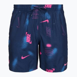 Men's swim shorts Nike Multi Print 7" Volley midnight navy