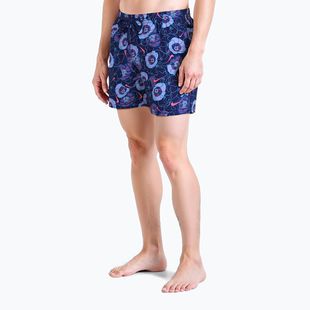 Men's swim shorts Nike Multi Poppy Print 5" Volley midnight navy