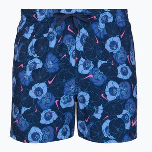 Men's swim shorts Nike Multi Poppy Print 5" Volley midnight navy