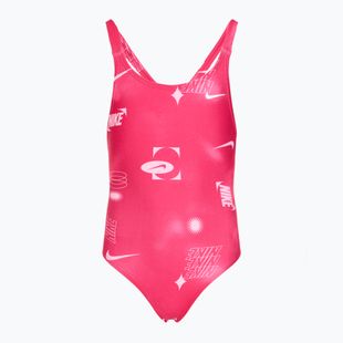 Children's one-piece swimsuit Nike Hydrastrong Fastback rush pink