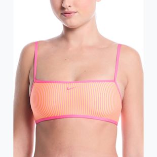 Swimsuit top Nike Ripple Texture Bralette Classic Bikini pink glow