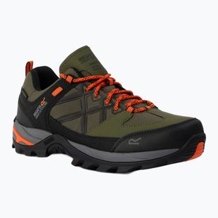 Men's trekking boots REGATTA Samaris III Low cypress green/blaze orange