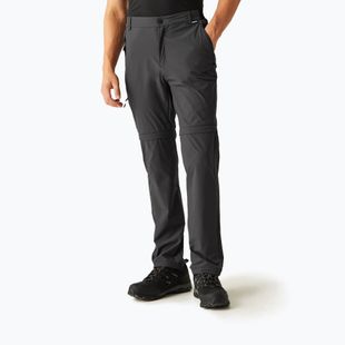 Men's trekking trousers REGATTA Travel Light Z/O Packaway ash