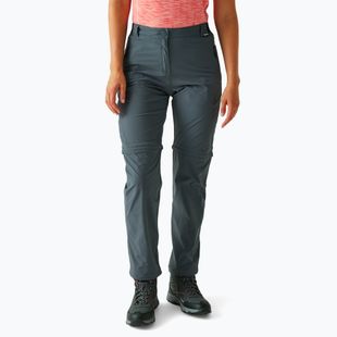 Women's trekking trousers REGATTA Travel Light Z/O Packaway II seal grey
