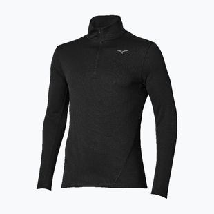 Men's running longsleeve Mizuno Tech Thermal Charge Breath Thermo Half Zip Long Sleeve Tee black