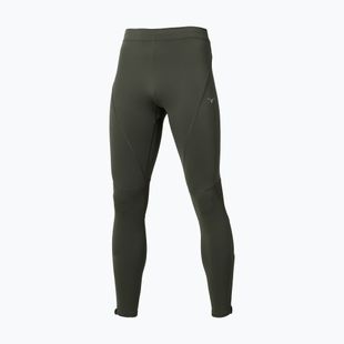 Men's running leggings Mizuno Active Warmalite Long Tight forest night