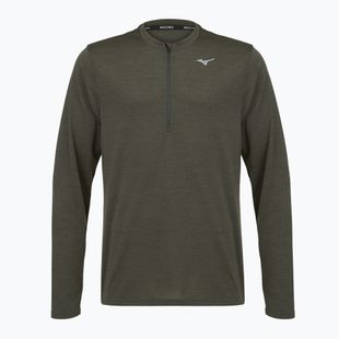 Men's running sweatshirt Mizuno Core Impulse Half Zip Long Sleeve Tee forest night