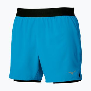 Men's running shorts Mizuno Core 5.5 Inches 2In1 blue jewel