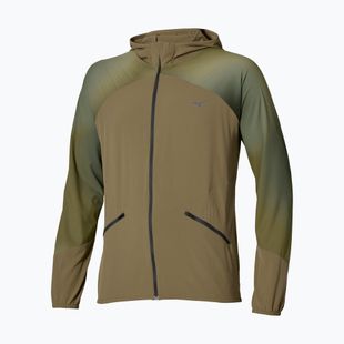 Men's running jacket Mizuno Active Alpha Hooded Jacket martini olive