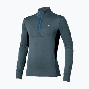 Men's running sweatshirt Mizuno Active Warmalite Half Zip Long Sleeve Top dark slate