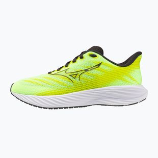 Children's running shoes Mizuno Enerzy Rider Jr lime pulp/black oyster/evening primrose