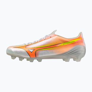Football boots Mizuno Alpha III Japan FG white/lava orange/evening primrose