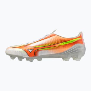 Football boots Mizuno Alfa III Pro FG white/lava orange/evening primrose