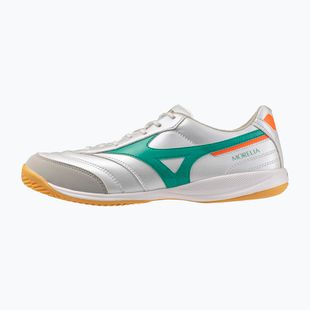Football boots Mizuno Morelia Sala Pro IN white/arcadia/lava orange