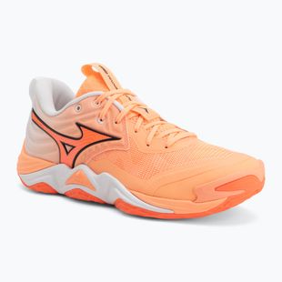 Volleyball shoes Mizuno Wave Momentum Elite flamingo coral/lava orange/white