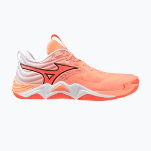 Volleyball shoes Mizuno Wave Momentum Elite flamingo coral/lava orange/white