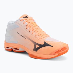 Volleyball shoes Mizuno Wave Lightning Pro Mid flamingo coral/carbon/white