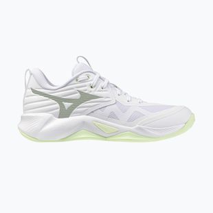 Women's volleyball shoes Mizuno Wave Momentum Pro white/aqua gray/ambrosia