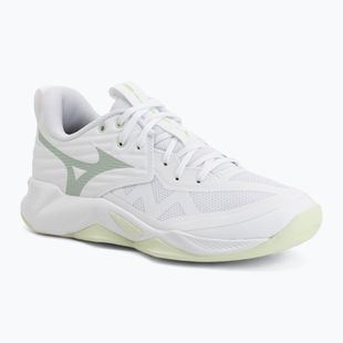 Women's volleyball shoes Mizuno Wave Momentum Pro white/aqua gray/ambrosia