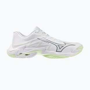 Women's volleyball shoes Mizuno Wave Lightning Elite white/balsam green/ambrosia