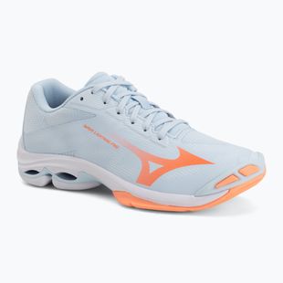 Women's volleyball shoes Mizuno Wave Lightning Pro blue finch/lava orange/flamingo coral