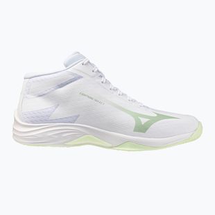 Women's volleyball shoes Mizuno Lightning Select Mid white/aqua gray/ambrosia