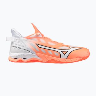 Handball shoes Mizuno Wave Mirage 5 flamingo coral/white
