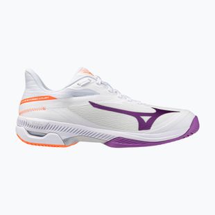Women's tennis shoes Mizuno Wave Exceed Court AC white/dahlia/lava orange
